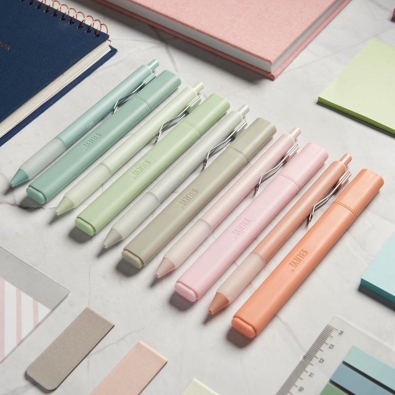 Believe - Aesthetic Highlighters and Gel Pens With Soft Ink And Tip, Bible Highlighters and Pens No Bleed, Dry Fast Easy to Hold, for Bible Journaling Planner School Supplies (Pastel Muted, Multicolor) - Image 4